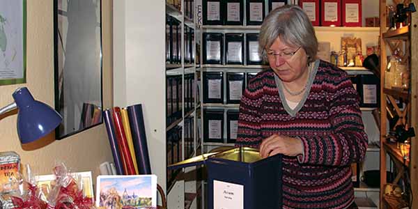 Verkauf, die Inhaberin