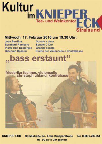 Plakat: "bass erstaunt"
