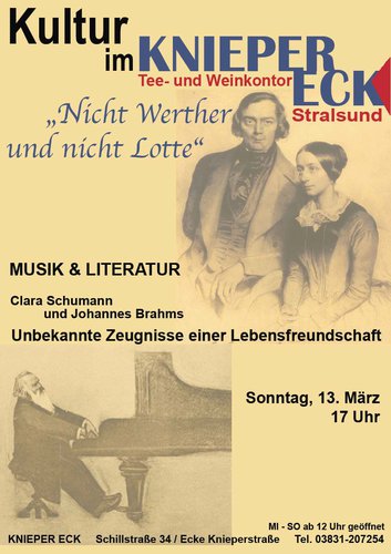 Plakat: "Nicht Werther und nicht Lotte"