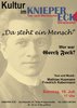 Plakat: "Da steht ein Mensch"