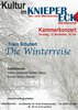Plakat: Franz Schubert: "Die Winterreise"