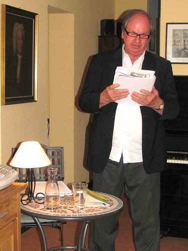 Plakat: Buchvorstellung und Lesung